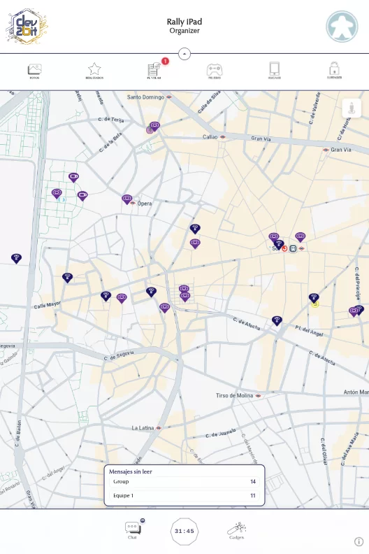 Mapa de Rally iPad de Es.Cultura
